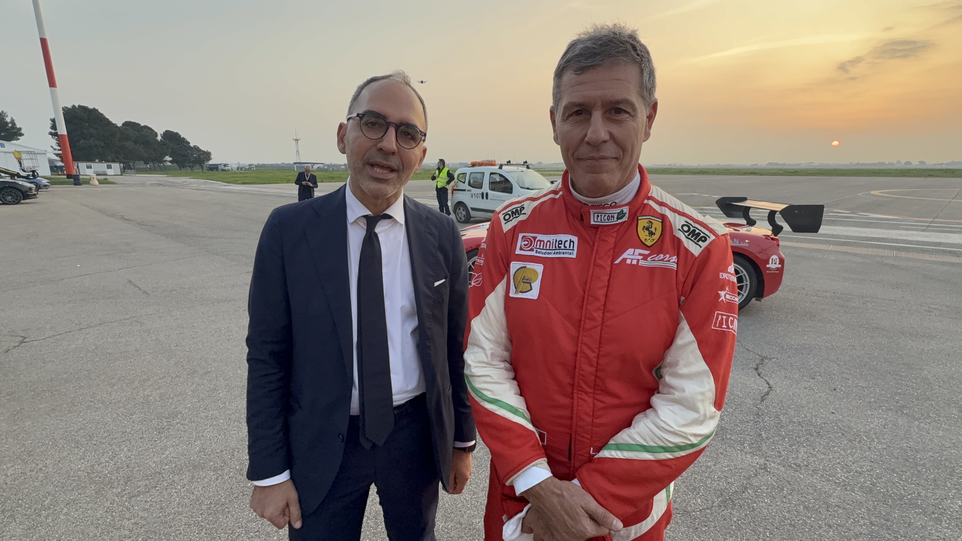 Galleria Test Ferrari ad alta velocità sulla pista dell'aeroporto di Foggia - Diapositiva 1 di 8